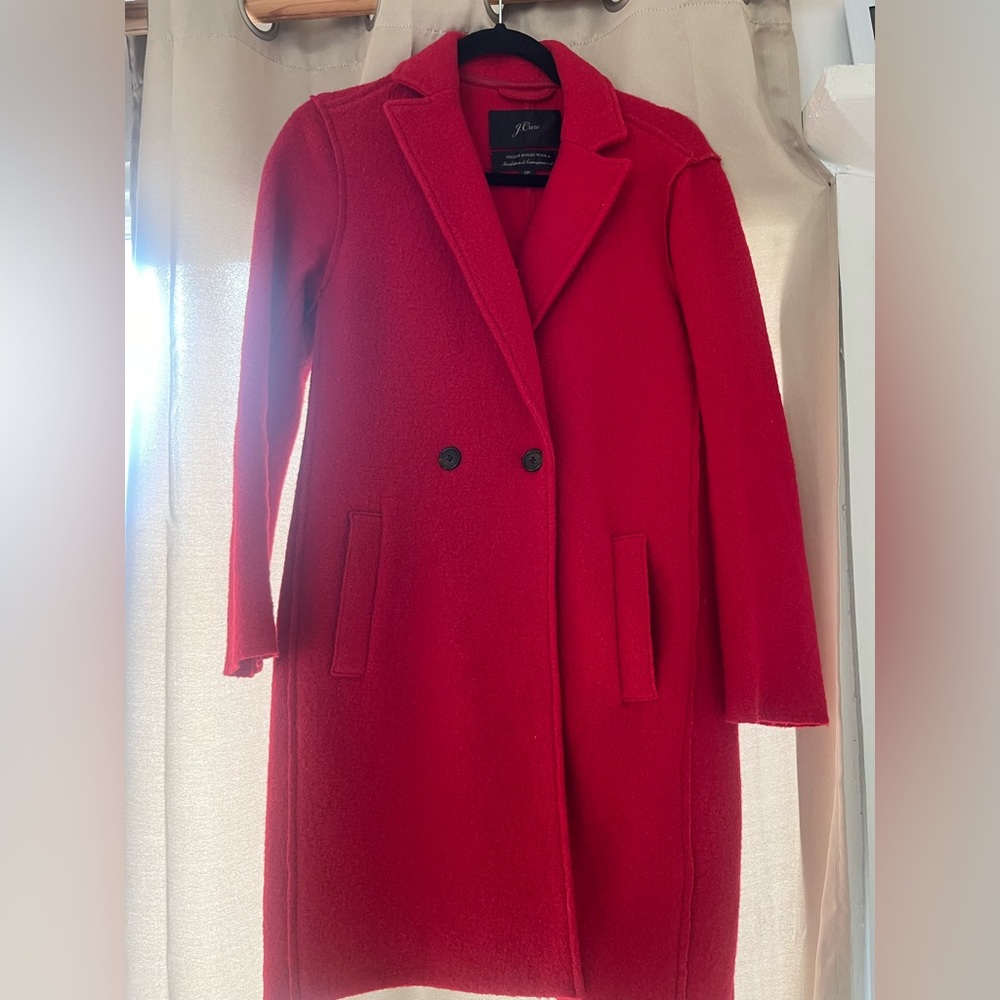 J. Crew Boiled Wool Overcoat